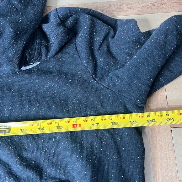 Nike Women's Speckle Funnel Neck Hoodie Black Size Medium - Picture 8 of 9